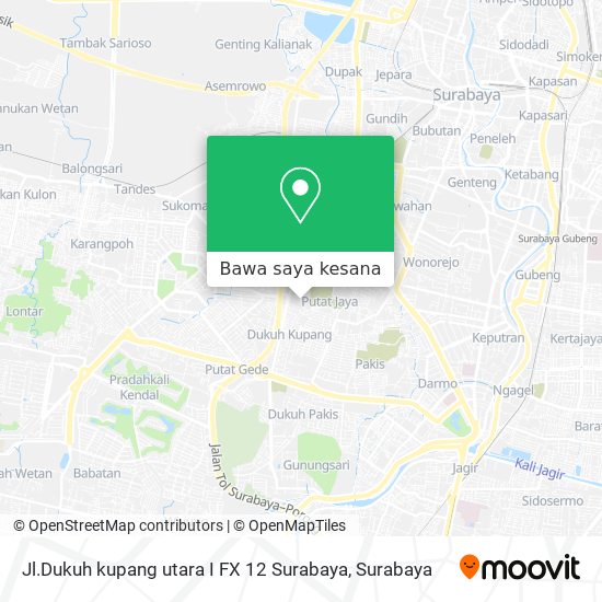 Peta Jl.Dukuh kupang utara I FX 12 Surabaya
