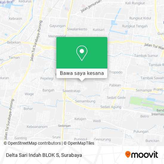 Peta Delta Sari Indah BLOK S