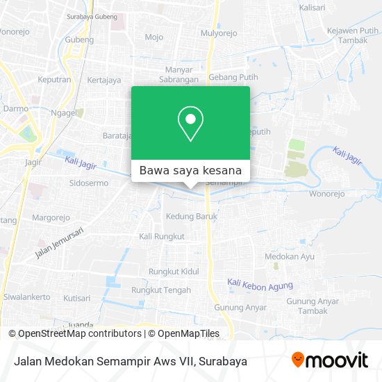 Peta Jalan Medokan Semampir Aws VII