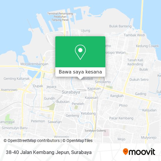 Peta 38-40 Jalan Kembang Jepun