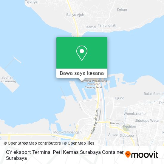 Peta CY eksport Terminal Peti Kemas Surabaya Container