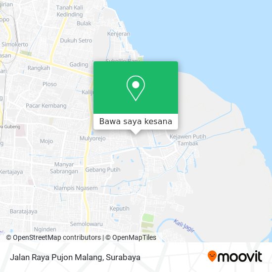 Peta Jalan Raya Pujon Malang