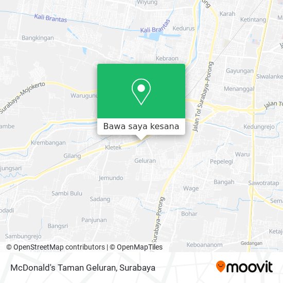 Peta McDonald's Taman Geluran