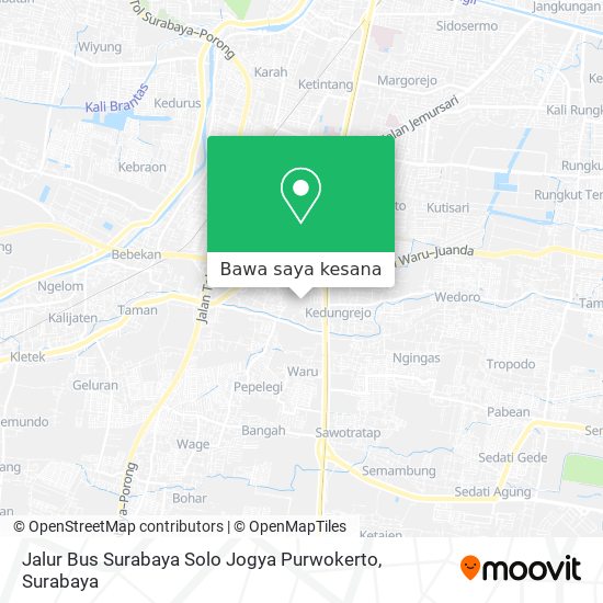 Peta Jalur Bus Surabaya Solo Jogya Purwokerto