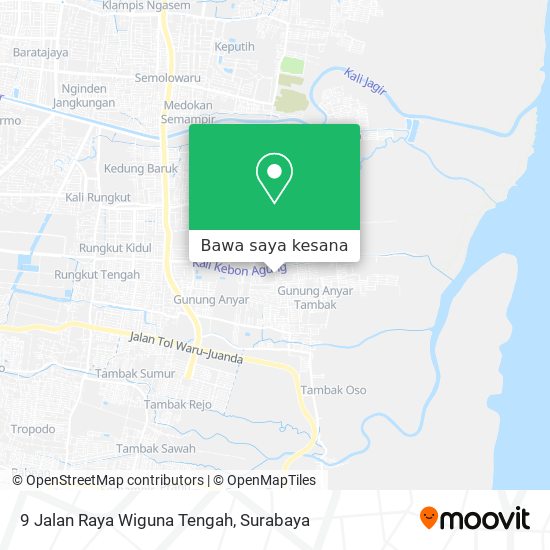 Peta 9 Jalan Raya Wiguna Tengah
