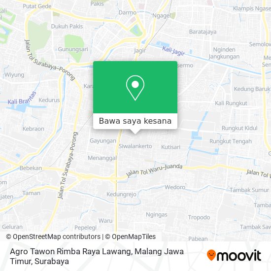 Peta Agro Tawon Rimba Raya Lawang, Malang Jawa Timur