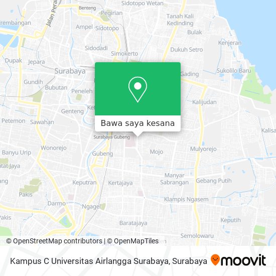Peta Kampus C Universitas Airlangga Surabaya