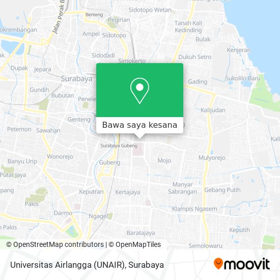 Peta Universitas Airlangga (UNAIR)