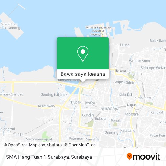 Peta SMA Hang Tuah 1 Surabaya