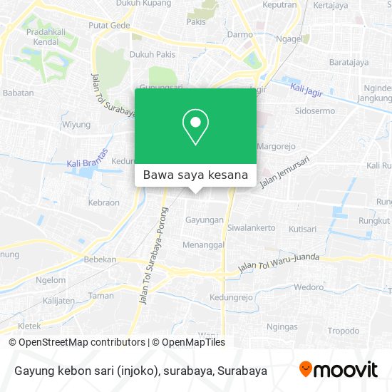 Peta Gayung kebon sari (injoko), surabaya
