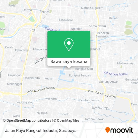 Peta Jalan Raya Rungkut Industri