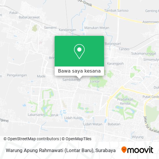 Peta Warung Apung Rahmawati (Lontar Baru)