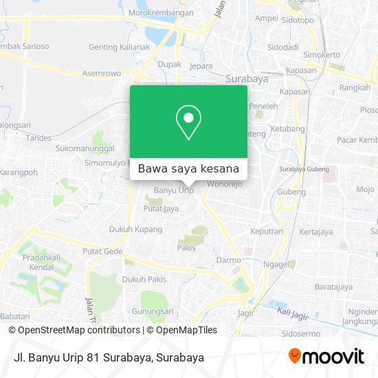 Peta Jl. Banyu Urip 81 Surabaya