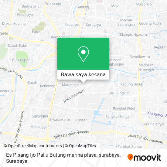Peta Es Pisang Ijo Pallu Butung marina plasa, surabaya