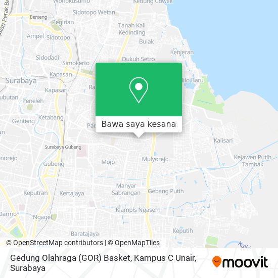 Peta Gedung Olahraga (GOR) Basket, Kampus C Unair