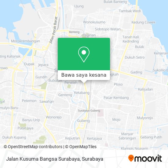 Peta Jalan Kusuma Bangsa Surabaya