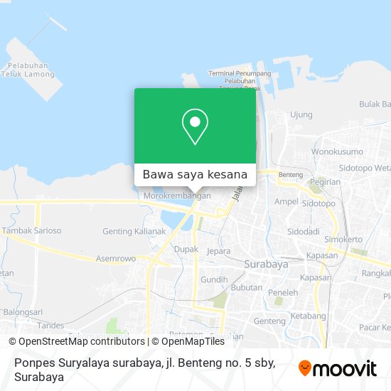 Peta Ponpes Suryalaya surabaya, jl. Benteng no. 5 sby