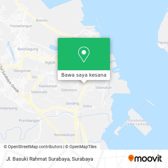 Peta Jl. Basuki Rahmat Surabaya