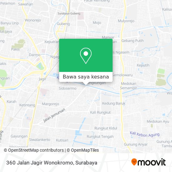 Peta 360 Jalan Jagir Wonokromo