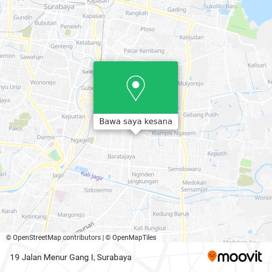 Peta 19 Jalan Menur Gang I