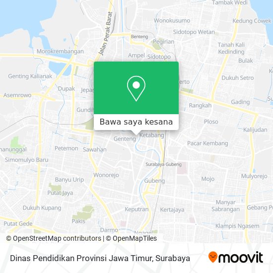 Peta Dinas Pendidikan Provinsi Jawa Timur