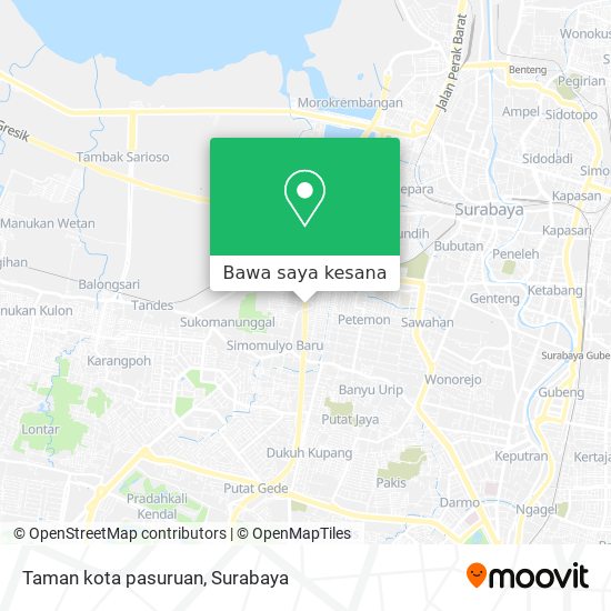 Peta Taman kota pasuruan