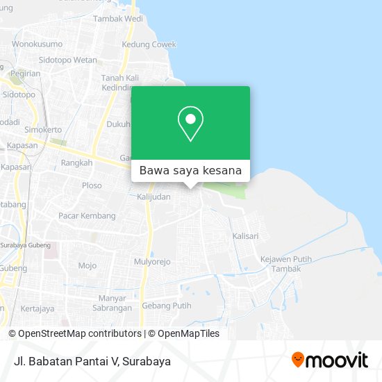 Peta Jl. Babatan Pantai V