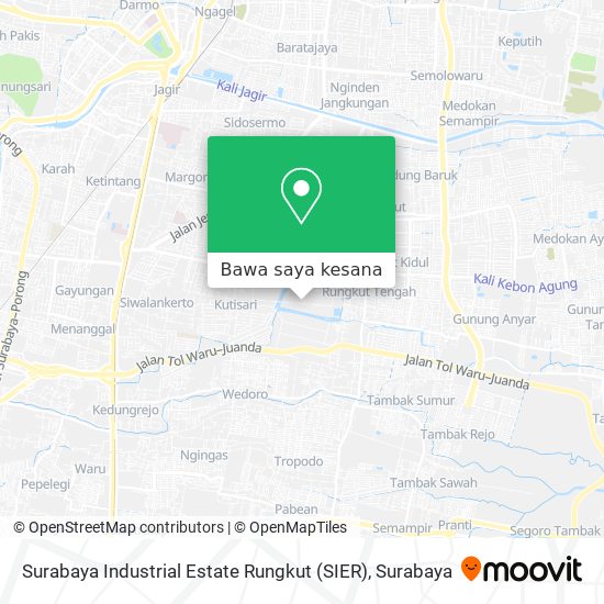 Peta Surabaya Industrial Estate Rungkut (SIER)