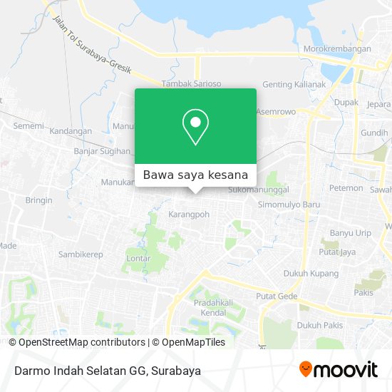 Peta Darmo Indah Selatan GG