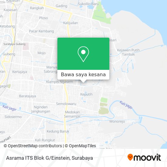 Peta Asrama ITS Blok G/Einstein