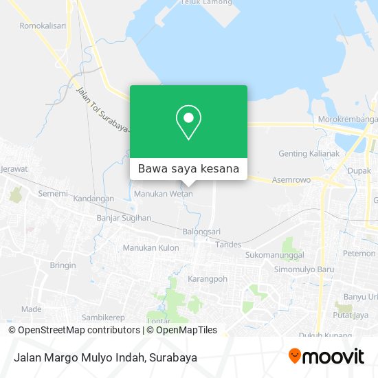 Peta Jalan Margo Mulyo Indah