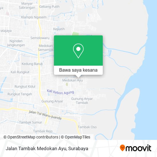 Peta Jalan Tambak Medokan Ayu