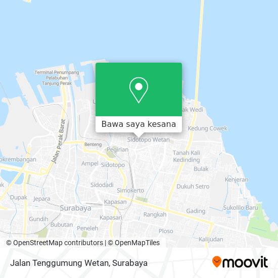 Peta Jalan Tenggumung Wetan