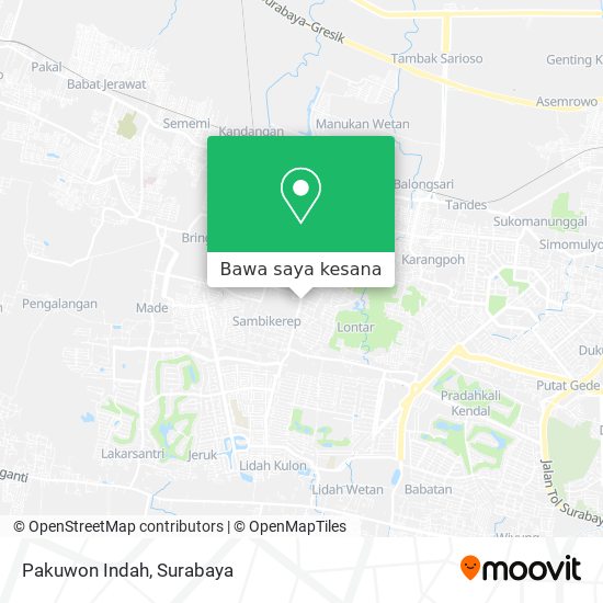 Peta Pakuwon Indah