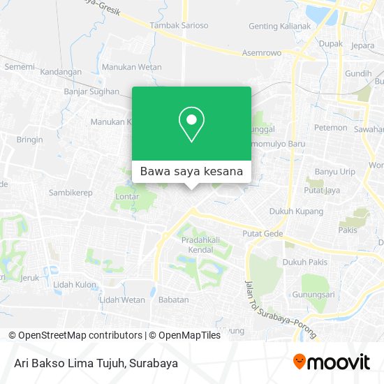 Peta Ari Bakso Lima Tujuh
