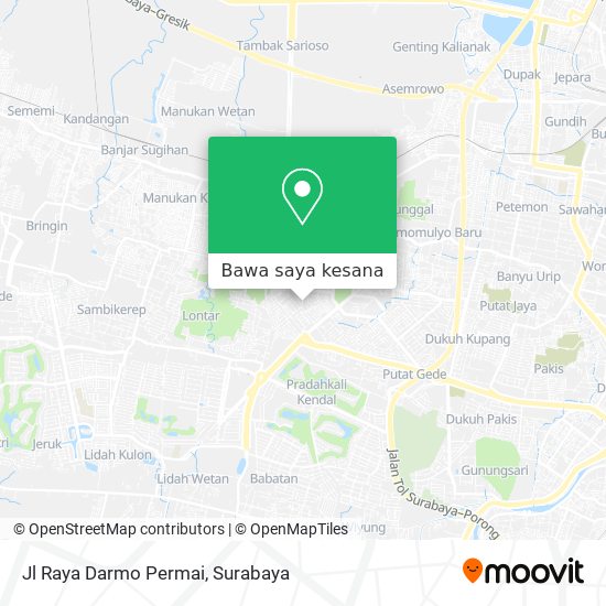 Peta Jl Raya Darmo Permai