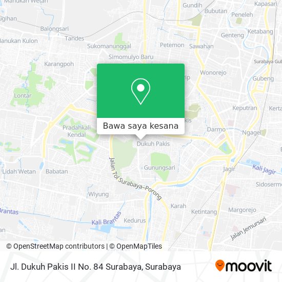 Peta Jl. Dukuh Pakis II No. 84 Surabaya