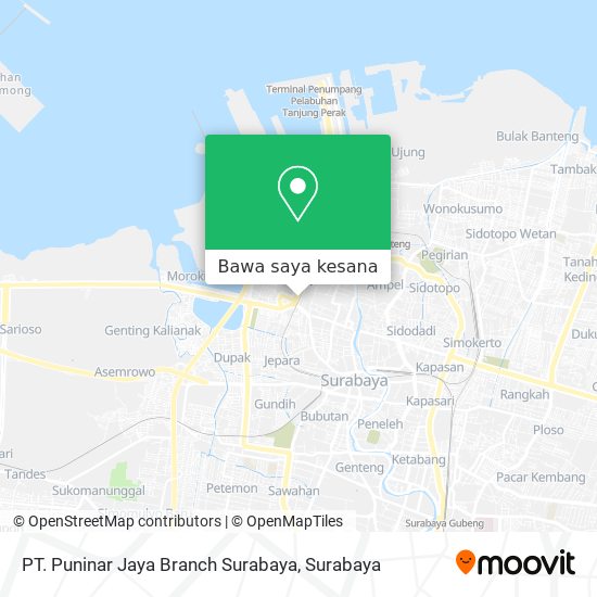 Peta PT. Puninar Jaya Branch Surabaya