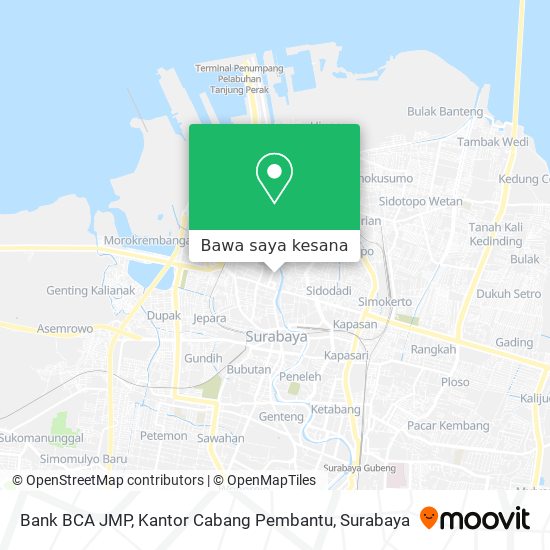 Peta Bank BCA JMP, Kantor Cabang Pembantu