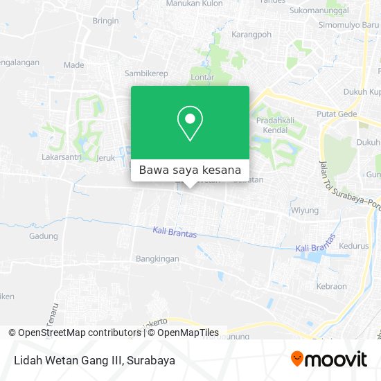 Peta Lidah Wetan Gang III