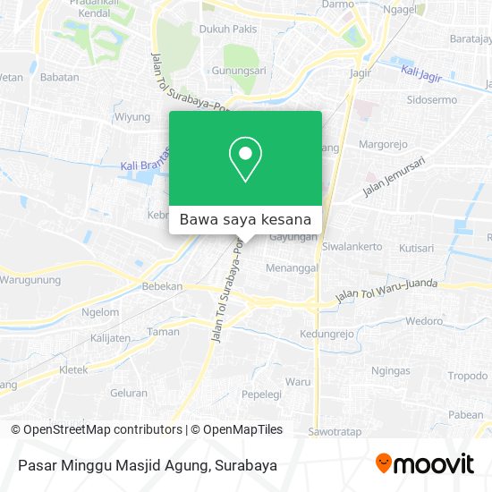 Peta Pasar Minggu Masjid Agung