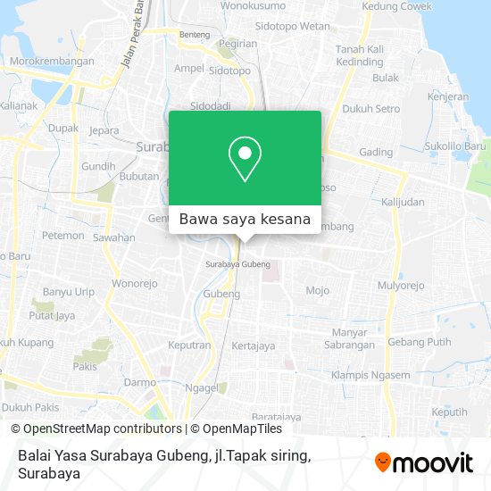 Peta Balai Yasa Surabaya Gubeng, jl.Tapak siring