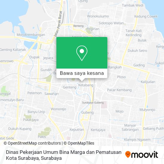 Peta Dinas Pekerjaan Umum Bina Marga dan Pematusan Kota Surabaya