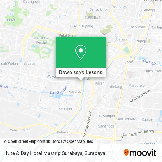 Peta Nite & Day Hotel Mastrip Surabaya