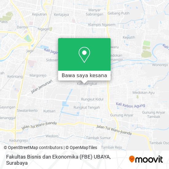 Peta Fakultas Bisnis dan Ekonomika (FBE) UBAYA