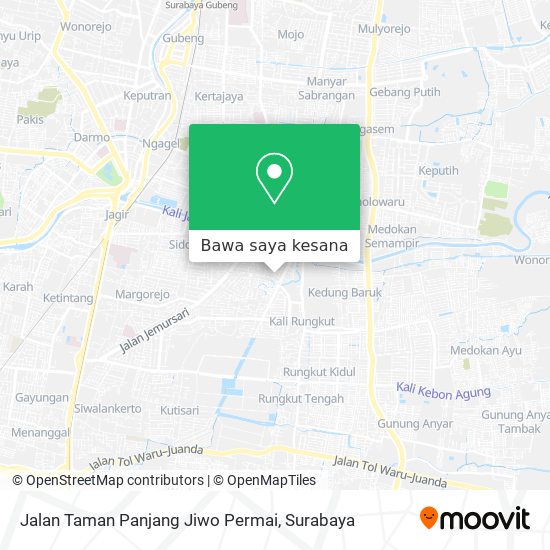 Peta Jalan Taman Panjang Jiwo Permai