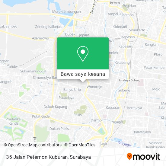 Peta 35 Jalan Petemon Kuburan