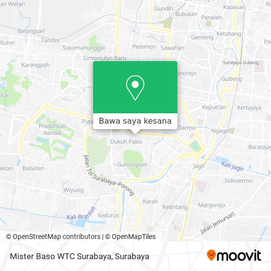 Peta Mister Baso WTC Surabaya