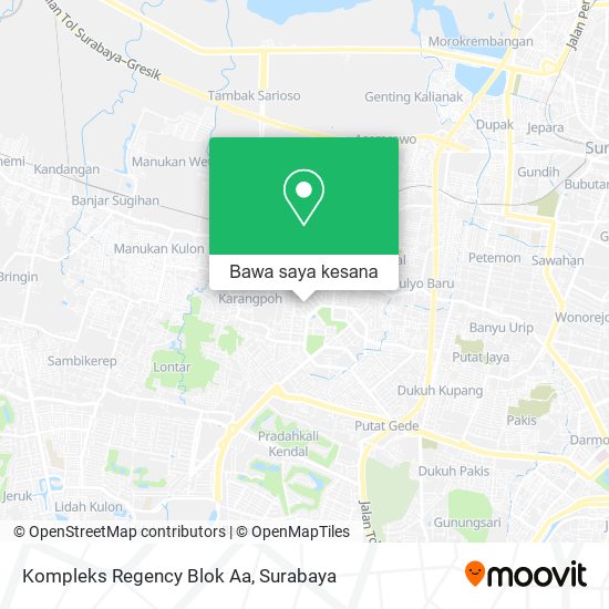 Peta Kompleks Regency Blok Aa