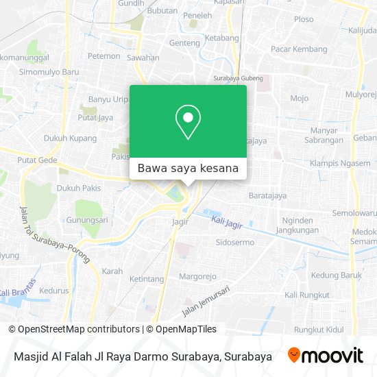 Peta Masjid Al Falah Jl Raya Darmo Surabaya